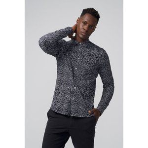 Good Man Brand Flex Pro Lite on-Point Button-up Shirt in Black Camo Line Size La